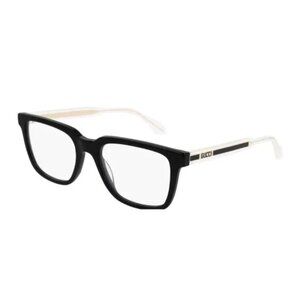 NEW GUCCI SQUARE EYEGLASSES BLACK CLEAR EYEWEAR